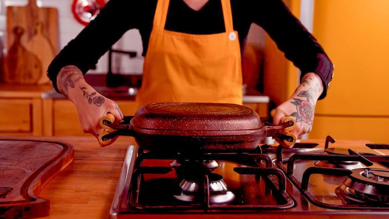 Panela Multifuncional Quadrada /Master Grill - La Chef Panelas